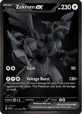 Zekrom ex - 172/086 - SV: Black Bolt #172