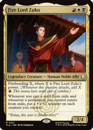 Fire Lord Zuko - Avatar: The Last Airbender #221