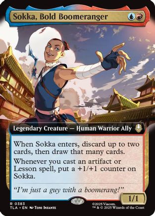 Sokka, Bold Boomeranger (Extended Art) - Avatar: The Last Airbender #383