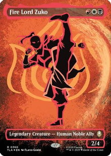 Fire Lord Zuko (Borderless) (Neon Ink Foil) - Avatar: The Last Airbender #360
