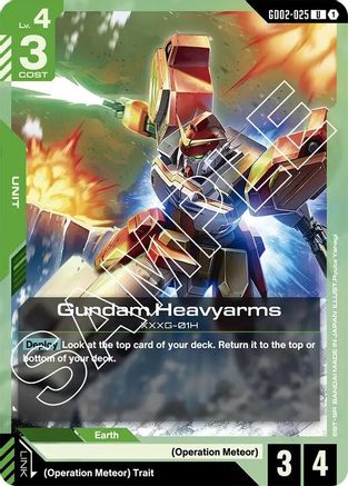 Gundam Heavyarms - Dual Impact #GD02-025