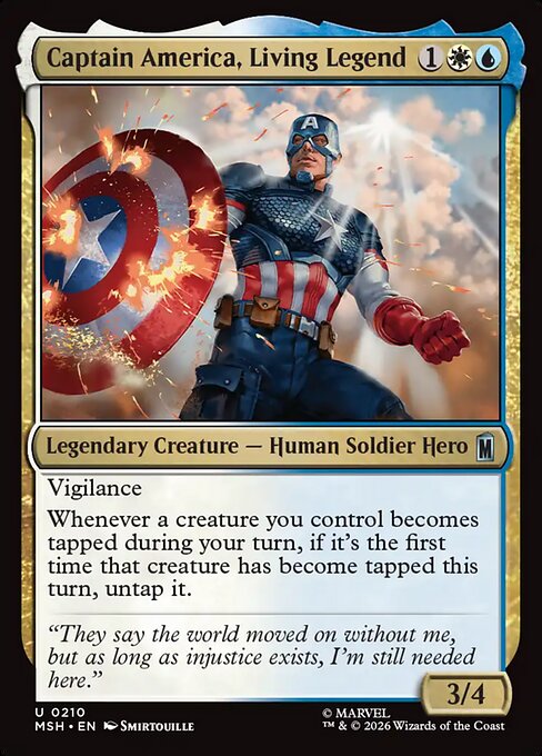 Captain America, Living Legend - Marvel Super Heroes #210
