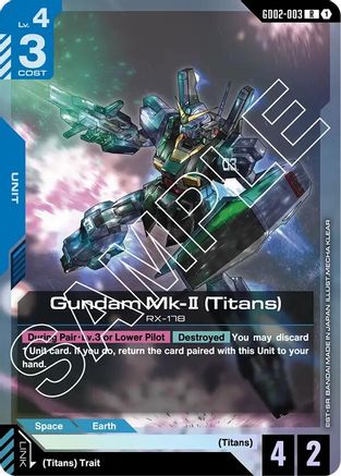 Gundam Mk-II (Titans) - Dual Impact #GD02-003