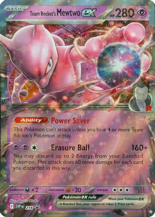 Team Rocket's Mewtwo ex - 216 - SV: Scarlet & Violet Promo Cards #216
