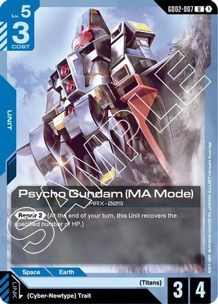 Psycho Gundam (MA Mode) - Dual Impact #GD02-007