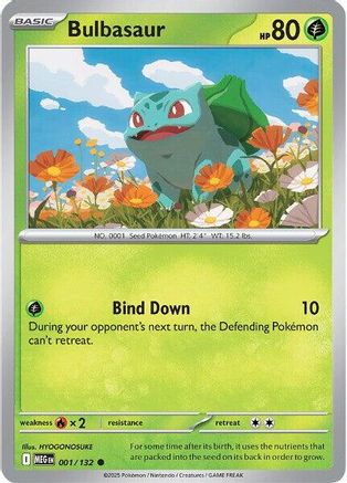 Bulbasaur - 001/132 - ME01: Mega Evolution #001