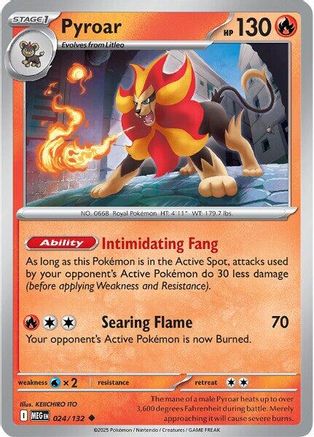 Pyroar - ME01: Mega Evolution #024