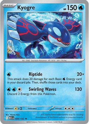 Kyogre - ME01: Mega Evolution #034
