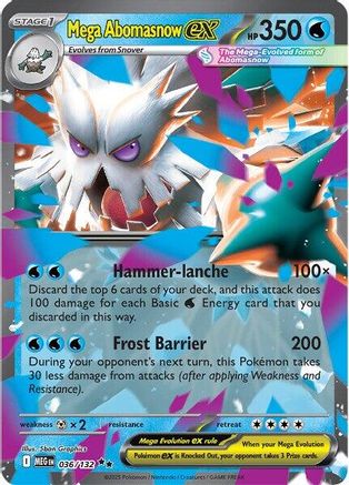 Mega Abomasnow ex - 036/132 - ME01: Mega Evolution #036