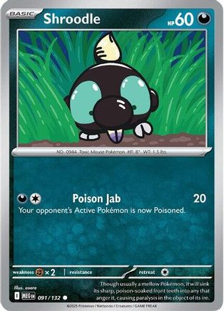 Shroodle - 091/132 - ME01: Mega Evolution #091