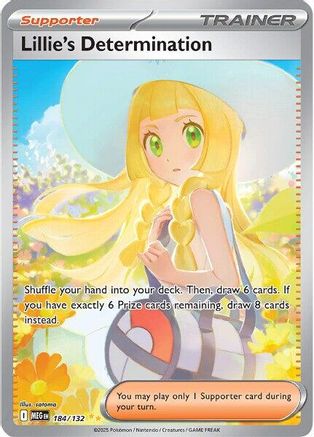 Lillie's Determination - 184/132 - ME01: Mega Evolution #184