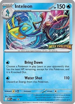Inteleon - 002 - ME: Mega Evolution Promo #002