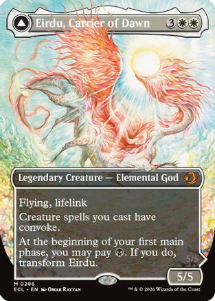 Eirdu, Carrier of Dawn (Borderless) - Lorwyn Eclipsed #286