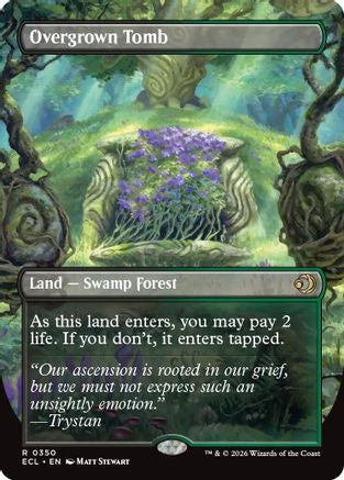 Overgrown Tomb (Borderless) - Lorwyn Eclipsed #350