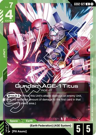 Gundam AGE-1 Titus (GD02-027) - Dual Impact #GD02-027