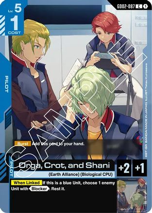 Orga, Crot, and Shani - Dual Impact #GD02-087