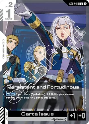 Persistent and Fortudinous - Dual Impact #GD02-119