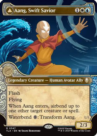 Aang, Swift Savior (Showcase) - Avatar: The Last Airbender #347