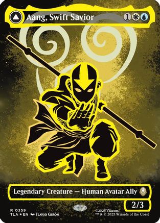 Aang, Swift Savior (Borderless) (Neon Ink Foil) - Avatar: The Last Airbender #359