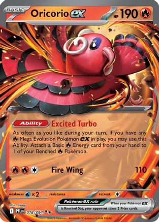Oricorio ex - 018/094 - ME02: Phantasmal Flames #018