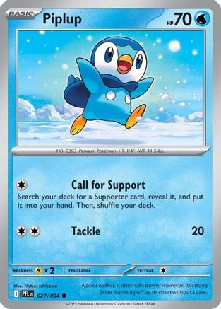 Piplup - 027/094 - ME02: Phantasmal Flames #027