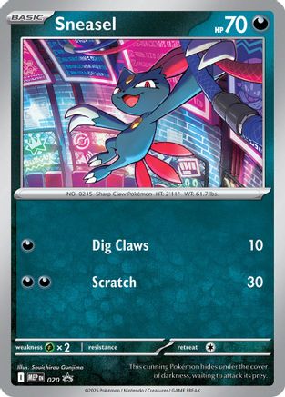 Sneasel (Cosmos Holo) - ME: Mega Evolution Promo #020