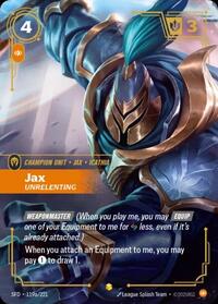 *Foil Jax - Unrelenting (Alternate Art) — 119a/221