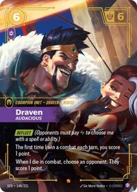 *Foil Draven - Audacious — 148/221