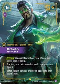 *Foil Draven - Audacious (Alternate Art) — 148a/221