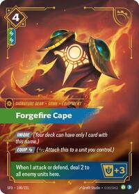 *Foil Forgefire Cape — 190/221