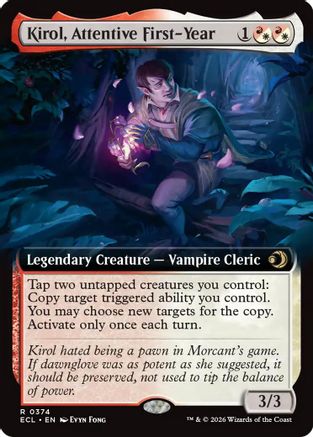 Kirol, Attentive First-Year (Extended Art) - Lorwyn Eclipsed #374