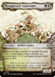 Thoughtweft Lieutenant (Showcase) - Lorwyn Eclipsed #343