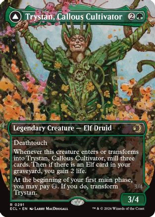 Trystan, Callous Cultivator (Borderless) - Lorwyn Eclipsed #291