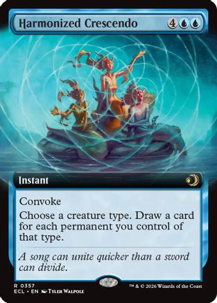 Harmonized Crescendo (Extended Art) - Lorwyn Eclipsed #357