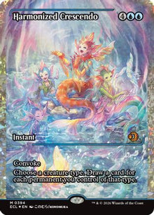 Harmonized Crescendo (0394) (Showcase) (Fracture Foil) - Lorwyn Eclipsed #394