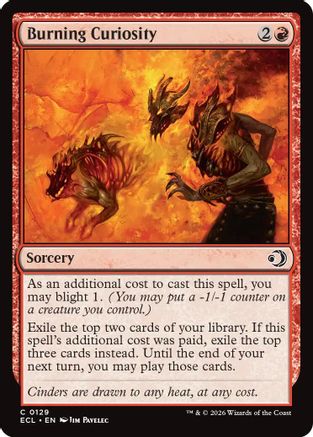 Burning Curiosity - Lorwyn Eclipsed #129