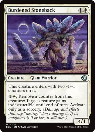 Burdened Stoneback - Lorwyn Eclipsed #8