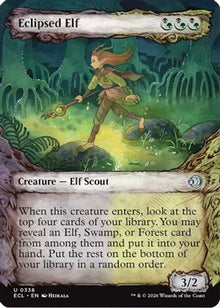 Eclipsed Elf (Showcase) - Lorwyn Eclipsed #336