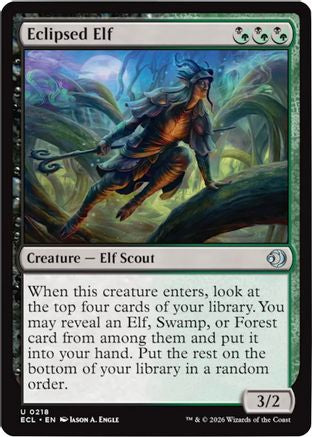 Eclipsed Elf - Lorwyn Eclipsed #218