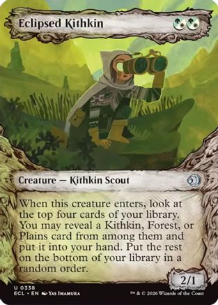 Eclipsed Kithkin (Showcase) - Lorwyn Eclipsed #338