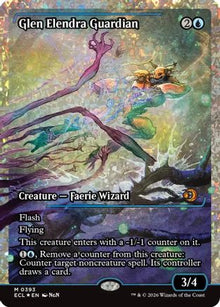 Glen Elendra Guardian (0393) (Showcase) (Fracture Foil) - Lorwyn Eclipsed #393