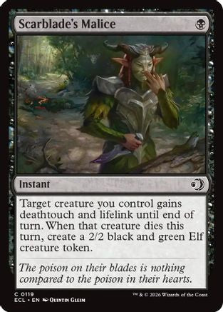 Scarblade's Malice - Lorwyn Eclipsed #119