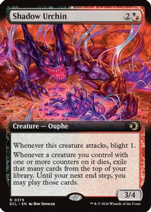 Shadow Urchin (Extended Art) - Lorwyn Eclipsed #379