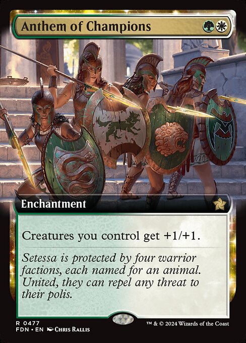 *Foil Anthem of Champions — FDN — 477