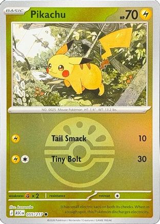 Pikachu (Friend Ball) - ME: Ascended Heroes #055