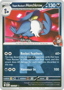 Team Rocket's Honchkrow (Team Rocket) - ME: Ascended Heroes #127