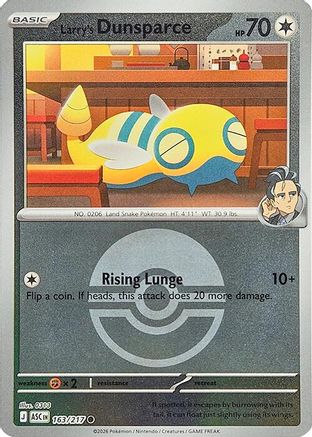 Larry's Dunsparce (Poke Ball) - ME: Ascended Heroes #163