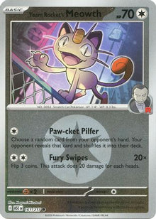 Team Rocket's Meowth (Energy Symbol Pattern) - ME: Ascended Heroes #161