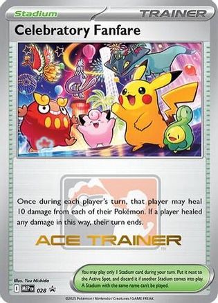 Celebratory Fanfare (Ace Trainer) - ME: Mega Evolution Promo #028
