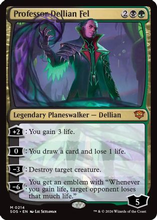 Professor Dellian Fel - Secrets of Strixhaven #214